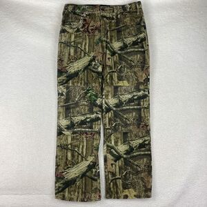 Mossy Oak Jeans Mens Size 36x34 (fit 35x31.5) Break Up Infinity Camo Double Knee